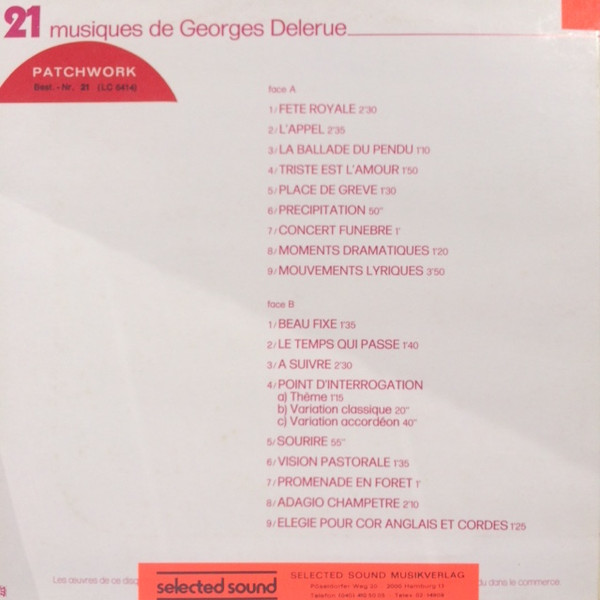 Musiques De Georges Delerue