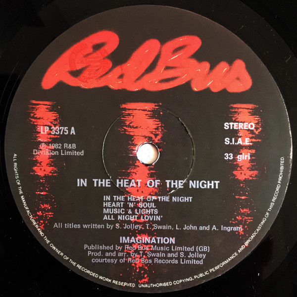 Imagination - In The Heat Of The Night | Red Bus Records (LP 3375) - 5 Imagination - In The Heat Of The Night | Red Bus Records (LP 3375) - 5
