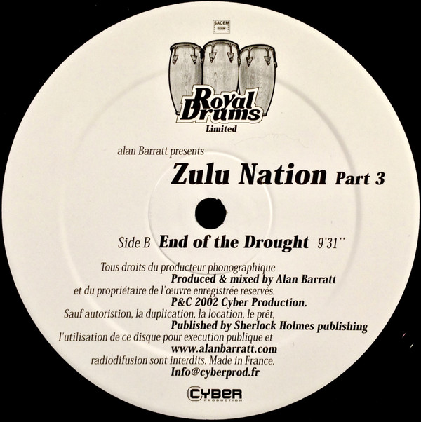 Alan Barratt - Zulu Nation Part 3 | Royal Drums (DRUM LTD 003) - 3