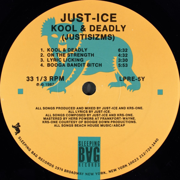 Just-Ice - Kool & Deadly (Justicizms) | Sleeping Bag Records (LPRE-5) - 4