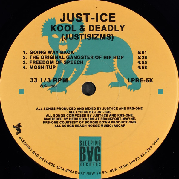 Just-Ice - Kool & Deadly (Justicizms) | Sleeping Bag Records (LPRE-5) - 3