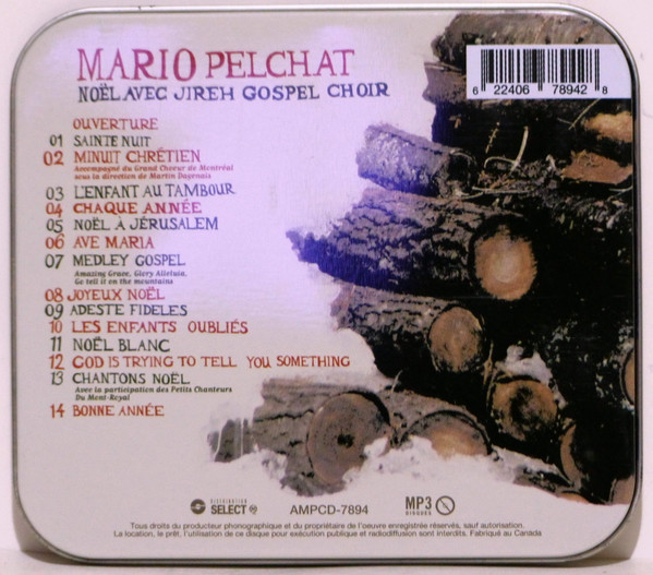 Mario Pelchat , Jireh Gospel Choir - Noël Avec Jireh Gospel Choir | MP3 Disques (AMPCD-7894) - 2 Mario Pelchat , Jireh Gospel Choir - Noël Avec Jireh Gospel Choir | MP3 Disques (AMPCD-7894) - 2