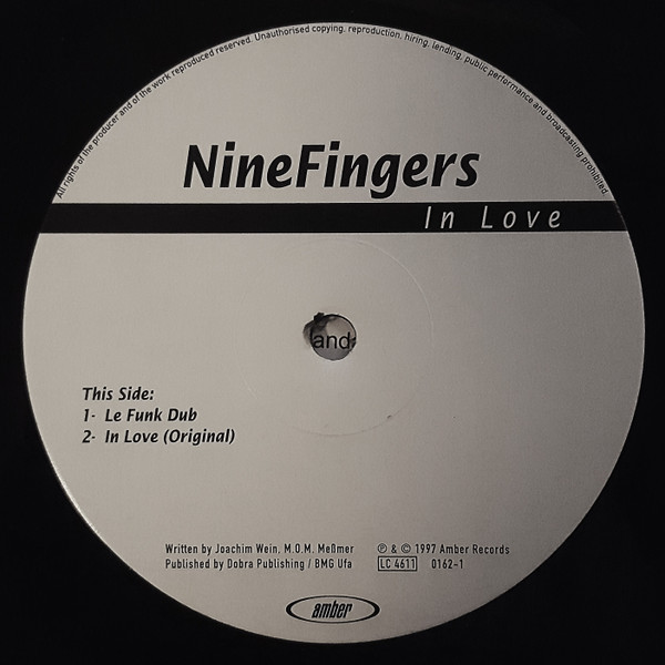 DJ Nine Fingers - In Love | Amber Records (AMBER 0162-1) - main