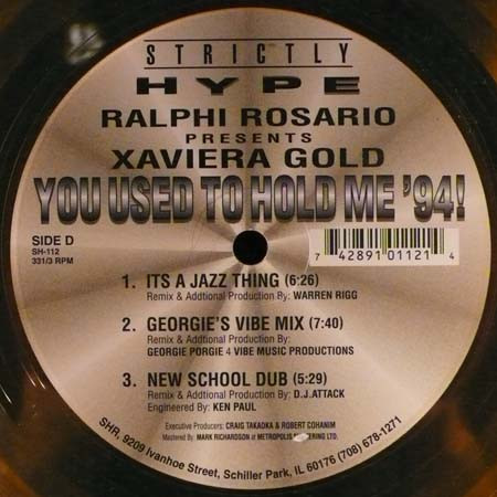 You Used To Hold Me '94