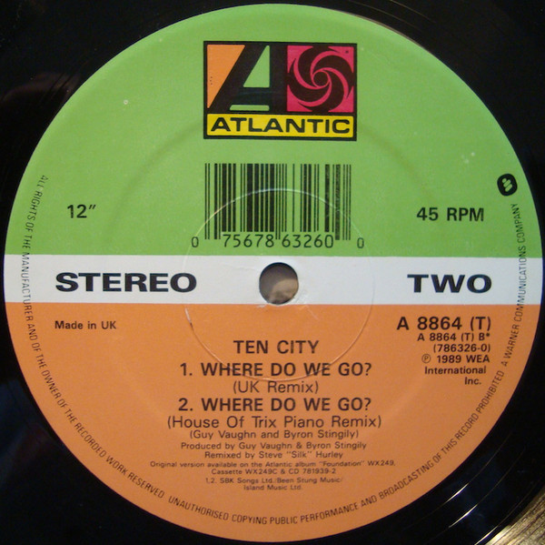 Ten City - Where Do We Go? | Atlantic (A 8864 T) - 4