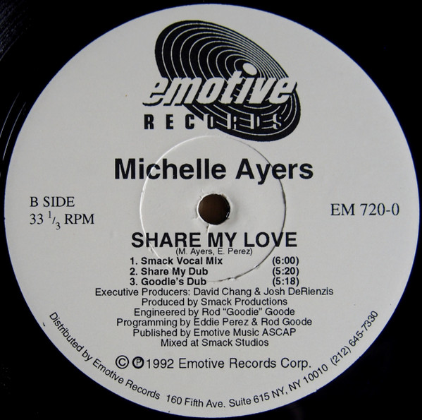 Michelle Ayers - Share My Love | Emotive Records (EM 720-0) - 2 Michelle Ayers - Share My Love | Emotive Records (EM 720-0) - 2