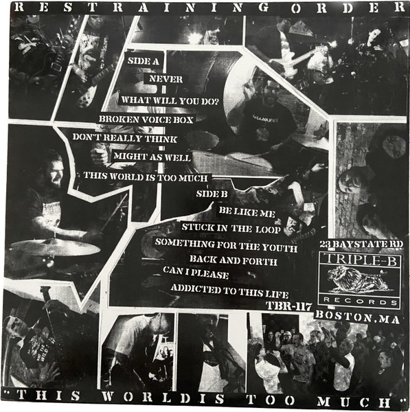 Restraining Order - This World Is Too Much | Triple-B Records (TBR 117) - 2