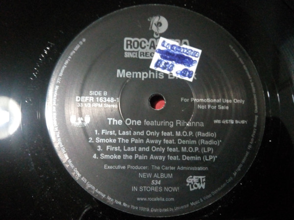 Memphis Bleek Featuring Rihanna - The One | Roc-A-Fella Records (DEFR 16348-1) - 3 Memphis Bleek Featuring Rihanna - The One | Roc-A-Fella Records (DEFR 16348-1) - 3
