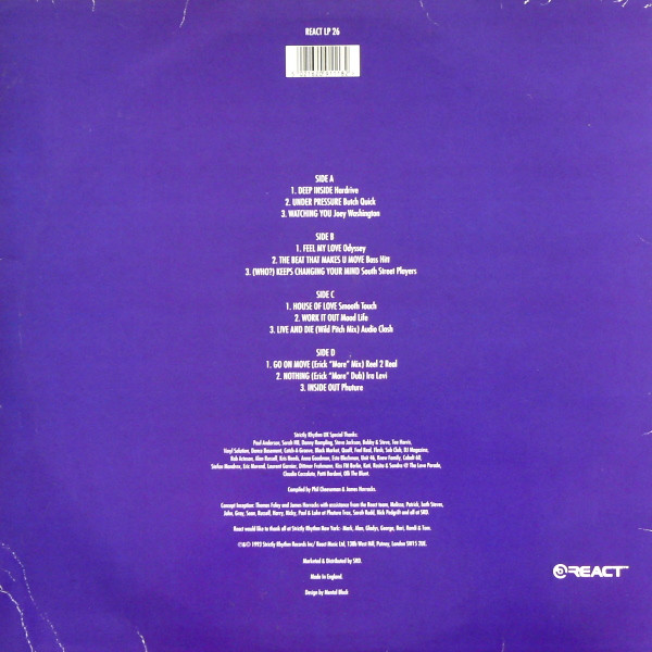 Various - Strictly Rhythm - The Second Album | React (REACT LP 26) - 2