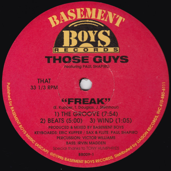 Those Guys Featuring Paul Shapiro - Freak | Basement Boys Records (BB009-1) - 2 Those Guys Featuring Paul Shapiro - Freak | Basement Boys Records (BB009-1) - 2