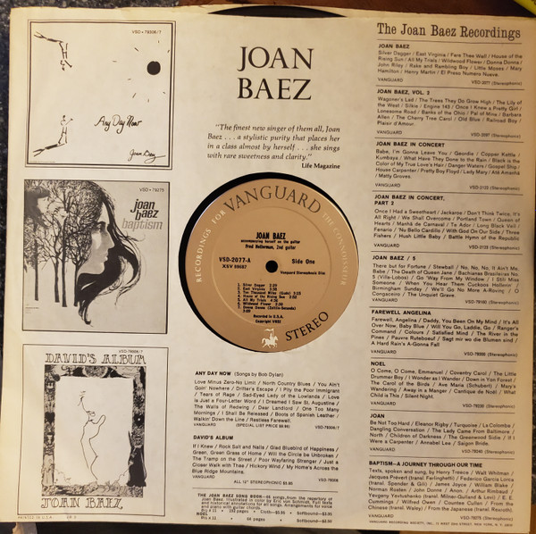 Joan Baez - Joan Baez | Vanguard (VSD 2077) - 3