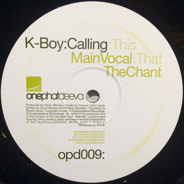 K-Boy - Calling | OnePhatDeeva (opd009:) - 2