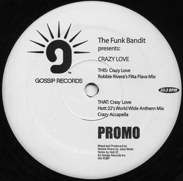 The Funk Bandit - Crazy Love | Gossip Records (GG-1038P)
