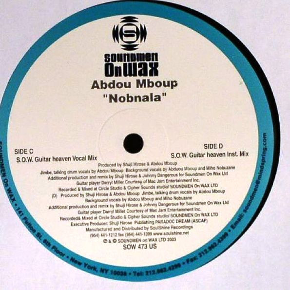 Abdou Mboup - Nobnala | Soundmen On Wax (SOW 473US) - main Abdou Mboup - Nobnala | Soundmen On Wax (SOW 473US) - main