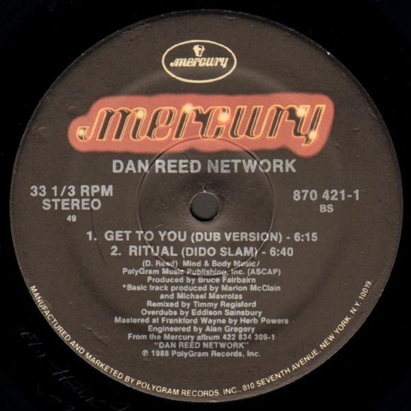 Dan Reed Network - Get To You | Mercury (870 421-1) - 4