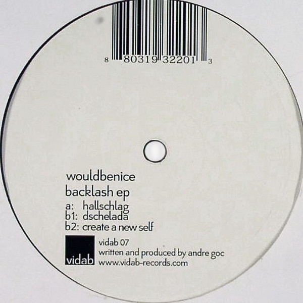 Wouldbenice - Backlash EP | Vidab Records (vidab 07) - main Wouldbenice - Backlash EP | Vidab Records (vidab 07) - main