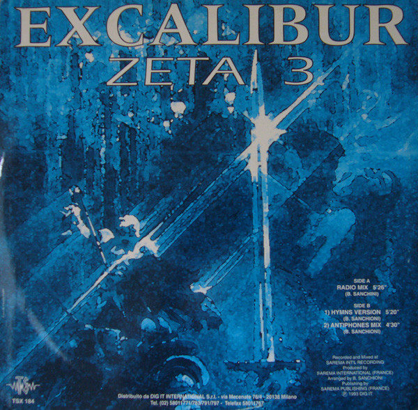 Zeta 3 - Excalibur | Top Secret Records (TSX 184) - 2 Zeta 3 - Excalibur | Top Secret Records (TSX 184) - 2