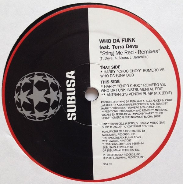 Who Da Funk - Sting Me Red (Remixes) | Subusa (SSA02) - 4 Who Da Funk - Sting Me Red (Remixes) | Subusa (SSA02) - 4