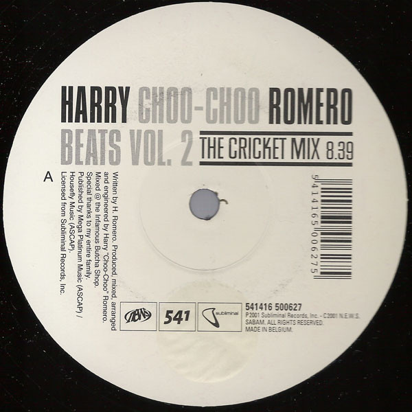 Harry "Choo Choo" Romero - Beats Vol. 2 | 541 (541416 500627)