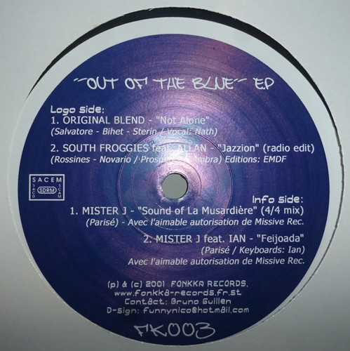 Various - Out Of The Blue EP | Fonkka Records (FK003) - main Various - Out Of The Blue EP | Fonkka Records (FK003) - main