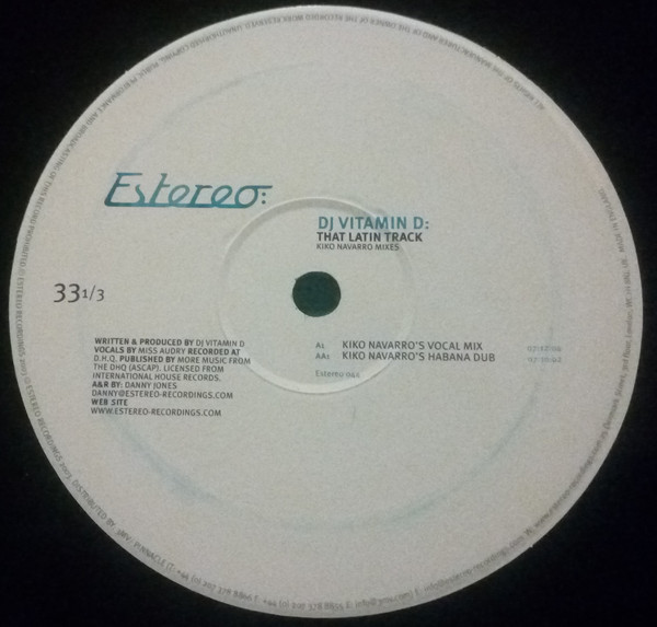 DJ Vitamin D - That Latin Track (Kiko Navarro Mixes) | Estereo (Estereo 044) - 4 DJ Vitamin D - That Latin Track (Kiko Navarro Mixes) | Estereo (Estereo 044) - 4