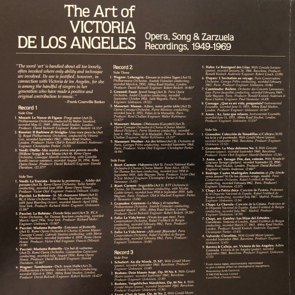 The Art Of Victoria De Los Angeles