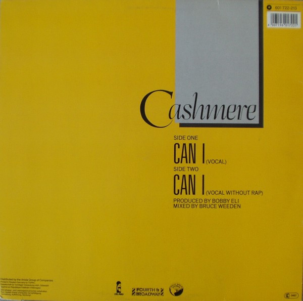 Cashmere - Can I | Island Records (601 722) - 2