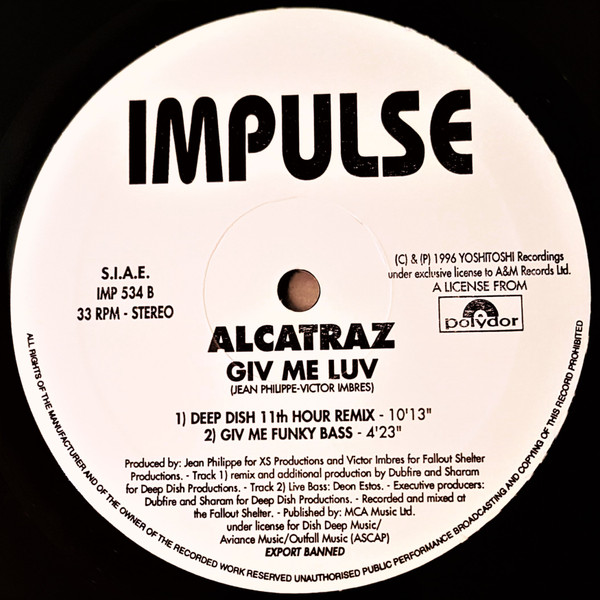 Alcatraz - Giv Me Luv | Impulse (IMP 534) - 2