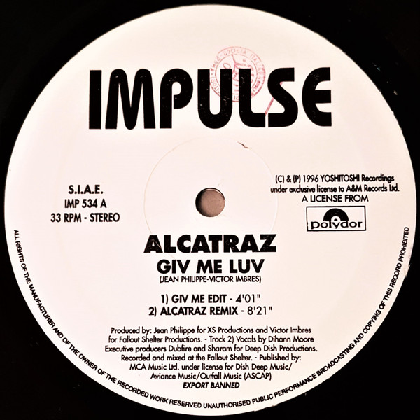 Alcatraz - Giv Me Luv | Impulse (IMP 534) - main