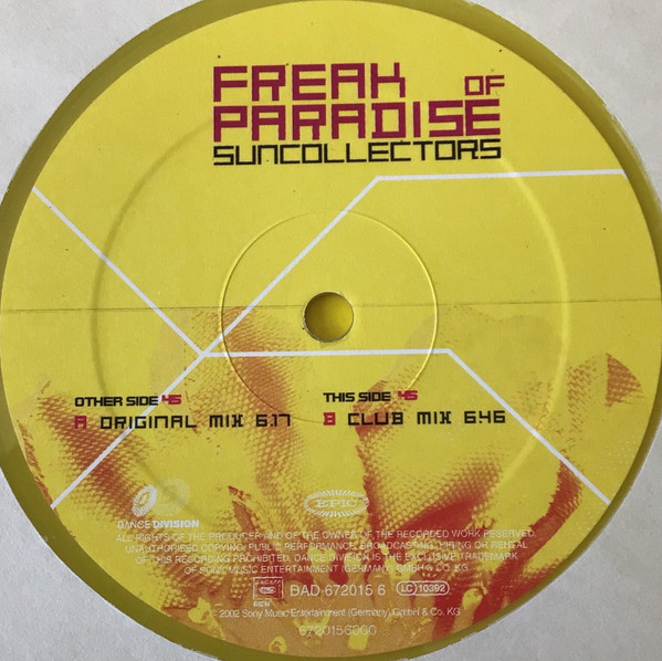 Suncollectors - Freak Of Paradise | Dance Division (DAD 672015 6) - 4 Suncollectors - Freak Of Paradise | Dance Division (DAD 672015 6) - 4