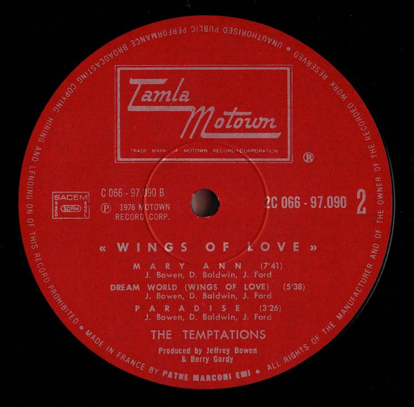 The Temptations - Wings Of Love | Tamla Motown (2 C 066 - 97.090) - 4 The Temptations - Wings Of Love | Tamla Motown (2 C 066 - 97.090) - 4