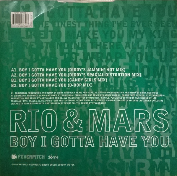 Rio & Mars - Boy I Gotta Have You | Feverpitch (12FVR 1007) - 2 Rio & Mars - Boy I Gotta Have You | Feverpitch (12FVR 1007) - 2