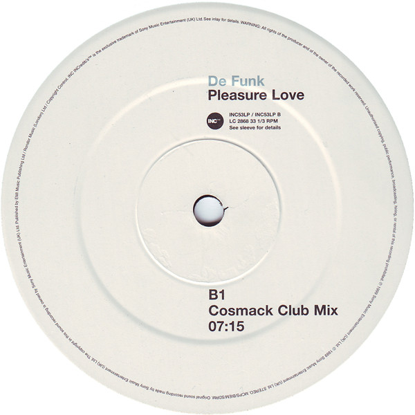 De Funk - Pleasure Love | INCredible (INCS3LP) - 4