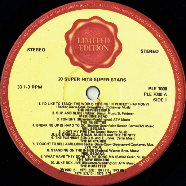 20 Super Hits - Super Stars