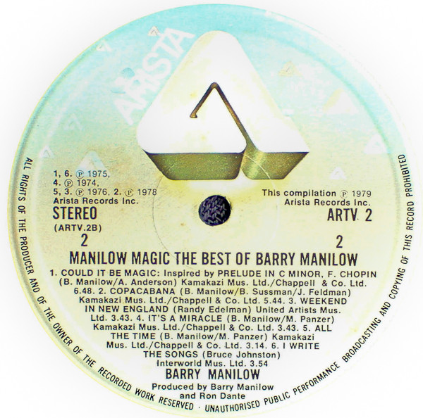 Manilow Magic (The Best Of Barry Manilow)