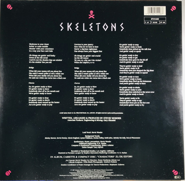 Stevie Wonder - Skeletons | Motown (ZT 41440) - 2