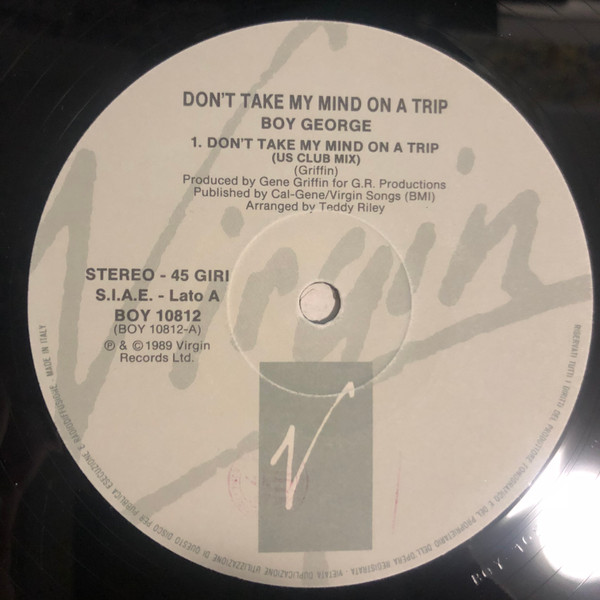Boy George - Don't Take My Mind On A Trip | Virgin (BOY 10812) - 3 Boy George - Don't Take My Mind On A Trip | Virgin (BOY 10812) - 3