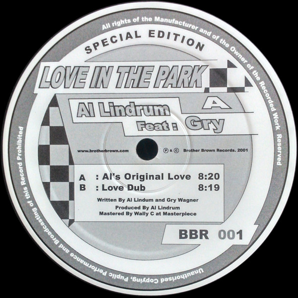Al Lindrum Featuring Gry - Love In The Park | Brother Brown Records (BBR 001)