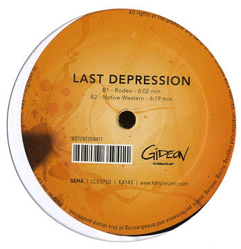 Gideon - Last Depression | Kanzleramt (KA143) - 2