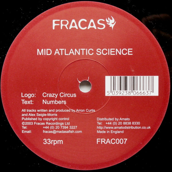 Mid Atlantic Science - Crazy Circus / Numbers | Fracas (FRAC007) - main