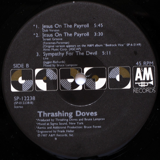 Thrashing Doves - Je$u$ On The Payroll | A&M Records (SP 12238) - 4 Thrashing Doves - Je$u$ On The Payroll | A&M Records (SP 12238) - 4