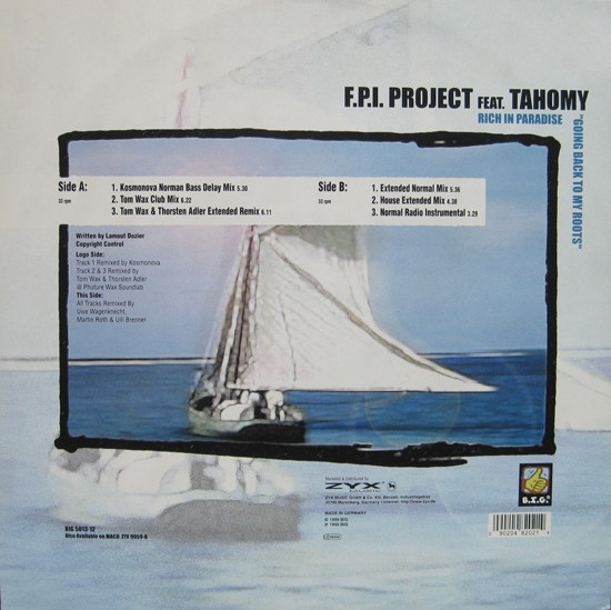 FPI Project Feat. Tahomy - Rich In Paradise | B.I.G. (BIG 5013-12) - 2