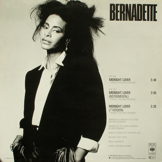 Bernadette - Midnight Lover | CBS (CBSA 12.6573) - 2