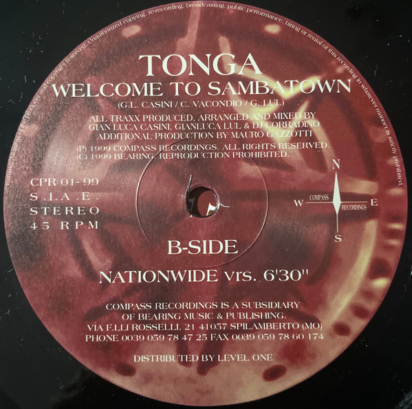 Tonga Feat. D.D. Klein - Welcome To Sambatown | Compass Recordings (CPR01-99) - 3 Tonga Feat. D.D. Klein - Welcome To Sambatown | Compass Recordings (CPR01-99) - 3