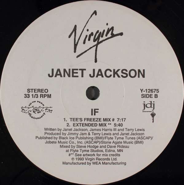 Janet Jackson - If | Virgin (Y-12675) - 4