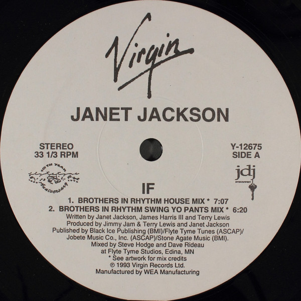 Janet Jackson - If | Virgin (Y-12675) - 3