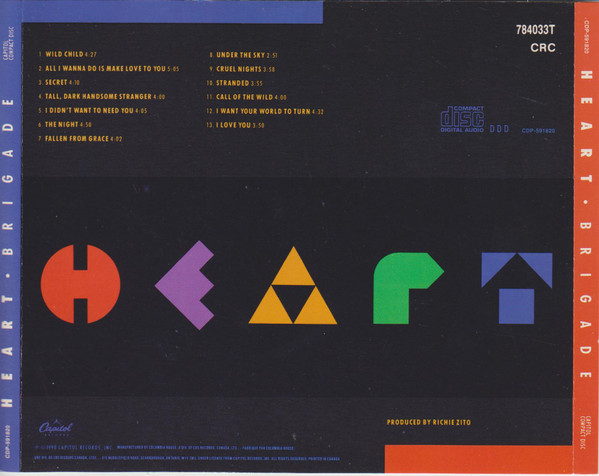 Heart - Brigade | Capitol Records (CDP-591820) - 3 Heart - Brigade | Capitol Records (CDP-591820) - 3