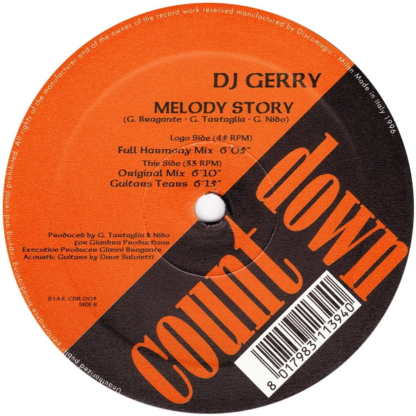 DJ Gerry - Melody Story | Count Down Records (CDR 005) - main DJ Gerry - Melody Story | Count Down Records (CDR 005) - main