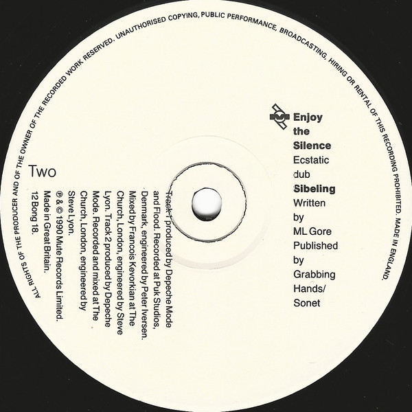 Depeche Mode - Enjoy The Silence | Mute (12 Bong 18) - 4 Depeche Mode - Enjoy The Silence | Mute (12 Bong 18) - 4