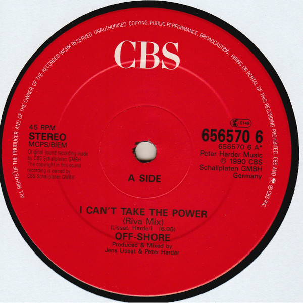 Off-Shore - I Can't Take The Power | CBS (656570 6) - 3
